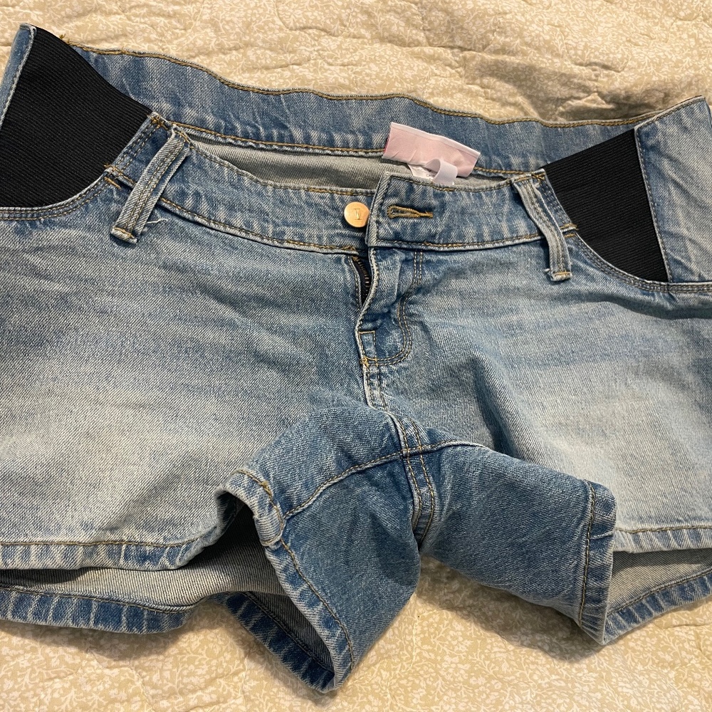 Isabel Maternity Denim Shorts